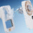 X28 Ultra-Slim Card Design Cooling Fan Pocket Desktop Portable Handheld Mini Fan with Hand Strap - White - 4