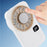 X28 Ultra-Slim Card Design Cooling Fan Pocket Desktop Portable Handheld Mini Fan with Hand Strap - White - 5