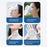 X28 Ultra-Slim Card Design Cooling Fan Pocket Desktop Portable Handheld Mini Fan with Hand Strap - White - 6