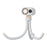 X31 Octopus Tripod Fan Semiconductor Cooling Handheld Turbo Fan with Digital Display for Baby Stroller - White - 1