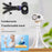 X31 Octopus Tripod Fan Semiconductor Cooling Handheld Turbo Fan with Digital Display for Baby Stroller - White - 3