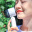 Y26 Summer Semiconductor Ice Ball Cooling Fan Adjustable 3-Speed Portable Handheld Folding Fan - Khaki - 3