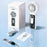 H06 Transparent Folding Handheld Neck Hanging Fan 3600mAh Semiconductor Cooling Portable Desktop Fan - White - 7