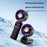 K822 Portable Handheld Fan Semiconductor Cooling 3-Speed Foldable Mini Electric Fan with Smart Digital Display - Grey - 3