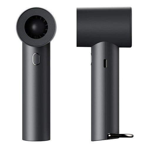 H23 Portable Handheld Fan 2000mAh High Speed Turbine Silent USB-C Charging Mini Fan for Outdoor Travel - Black - 1