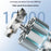 Y58 Handheld Neck Fan Portable 3000mAh 10000RPM Cooling Ice Compress 100-Speed Foldable Fan for Outdoor - Grey - 7