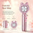 SAYROSE FS-52 Cute Cat Ear Design Handheld Fan 4000mAh 13000RPM Cooling Plate Digital Display Portable Fan - Pink - 2