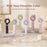 SAYROSE FS-52 Cute Cat Ear Design Handheld Fan 4000mAh 13000RPM Cooling Plate Digital Display Portable Fan - Pink - 7