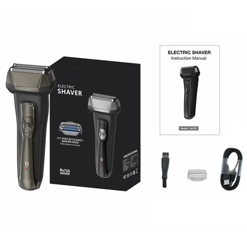RUNWE Electric Shaver 3D Floating Head IPX6 Waterproof Type-C Fast Charging Razor for Men - 1