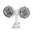 S19 Portable Dual Head Clip Fan 5V 5W Wall Mount Desktop Fan for Office Car Camping - 1