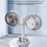 S19 Portable Dual Head Clip Fan 5V 5W Wall Mount Desktop Fan for Office Car Camping - 7