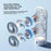 Y-9 Dual Head Folding Fan Rechargeable Twin Turbine Vertical Horizontal Hanging Circulating Fan - White - 5