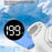 F-070 Portable Waist Fan Semiconductor Cooling 5-Speed Mini Fan for Outdoor Work - White - 7
