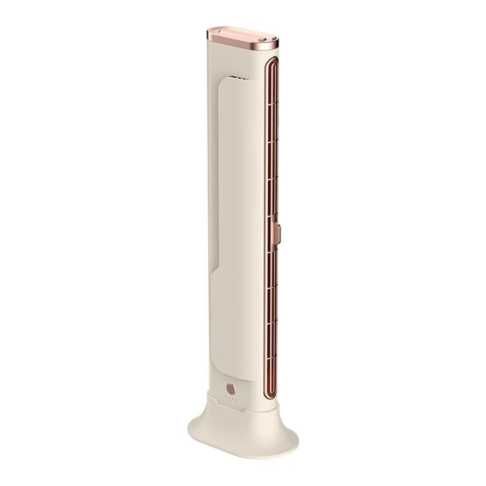 F3 Bladeless Desktop Fan Adjustable Air Outlet Wall Mount Table Fan for Office Kitchen Bedroom - Beige - 1