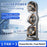 F17 3-Head Desktop Fan 5 Speeds Adjustable 360 Degree Oscillating Circulation Fan with LED Light - Grey - 5