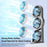 F17 3-Head Desktop Fan 5 Speeds Adjustable 360 Degree Oscillating Circulation Fan with LED Light - Grey - 6