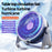 Z2 5-Speed Portable Circulation Desk Fan 1200mAh Type-C Rechargeable Cooling Fan - Grey - 4