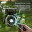 Y7 Portable Camping Fan with LED Light 100-Speed Adjustable Cooling Fan with Remote Control for Tent Fishing - Green - 6