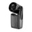 AZEADA Q88 Mini Portable Fan 5-Speed USB Rechargeable Foldable Handheld Fan with Metal Clip - Black - 1