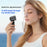 AZEADA Q88 Mini Portable Fan 5-Speed USB Rechargeable Foldable Handheld Fan with Metal Clip - Black - 3