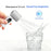 AZEADA Q88 Mini Portable Fan 5-Speed USB Rechargeable Foldable Handheld Fan with Metal Clip - Black - 5