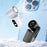 AZEADA Q88 Mini Portable Fan 5-Speed USB Rechargeable Foldable Handheld Fan with Metal Clip - Black - 6