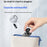 AZEADA Q88 Mini Portable Fan 5-Speed USB Rechargeable Foldable Handheld Fan with Metal Clip - Black - 7