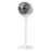 JKJ-108 Air Circulation Desk Fan 2400mAh 5-Speed Adjustable Height Oscillating Floor Fan - White Grey - 2