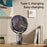JKJ-108 Air Circulation Desk Fan 2400mAh 5-Speed Adjustable Height Oscillating Floor Fan - White Grey - 7