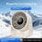 26FS-1 Desktop Circulating Fan 5-Speed 3600mAh Battery Rechargeable Fan with LED Display - Beige - 4