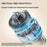 GX-01 Foldable Desk Circulating Fan 5-Speed 2400mAh USB Rechargeable Fan with LED Light Timer - White - 3