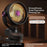 FS-001 USB Rechargeable Clip-On Oscillating Fan 3-Speed Adjustable with LED Light - Grey - 5