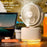 FS-03 Oscillating Mist Fan 300ml Tank 1800mAh Rechargeable 3-Speed USB Desktop Fan with 7-Color LED Light - White - 4