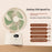 FA10 Rechargeable Desktop Fan 199-Speed Stepless Adjustable Digital Display for Home Office - Beige - 3
