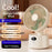 FA10 Rechargeable Desktop Fan 199-Speed Stepless Adjustable Digital Display for Home Office - Beige - 4