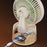 FA10 Rechargeable Desktop Fan 199-Speed Stepless Adjustable Digital Display for Home Office - Beige - 7