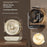 FA7 Desktop Circulating Fan 5 Speeds 1200mAh USB-C Rechargeable Portable Fan with Night Light and Aromatherapy - Beige - 3
