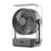 FA12 Desktop Circulating Fan 199-Speed Stepless Digital Display Night Light Rechargeable Cooling Fan - Transparent Black - 1