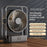 FA12 Desktop Circulating Fan 199-Speed Stepless Digital Display Night Light Rechargeable Cooling Fan - Transparent Black - 2