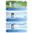 L8 Mini Air Cooler 500ml Tank 3000mAh Rechargeable 25W 2-Speed Desktop Mist Fan - 4