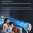 F900 5-Speed USB Desk Fan 4000mAh Rechargeable 360 Degree Rotation Telescopic Floor Fan with Night Light - White+Black - 4