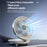 S1 Foldable Desk Fan 3-Speed USB-C Rechargeable Wall Mount Fan with 90 Degree Adjustable Angle - White - 3