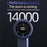 G1 Handheld Fan 14000RPM 3-Speed LED Digital Display 2000mAh Portable Mini USB-C Desk Fan - Blue - 5