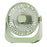 S3 Portable 2 in 1 Desk Wall Mount Fan 1200mAh Rechargeable 3-Speed Type-C Air Circulation Fan - Green - 1