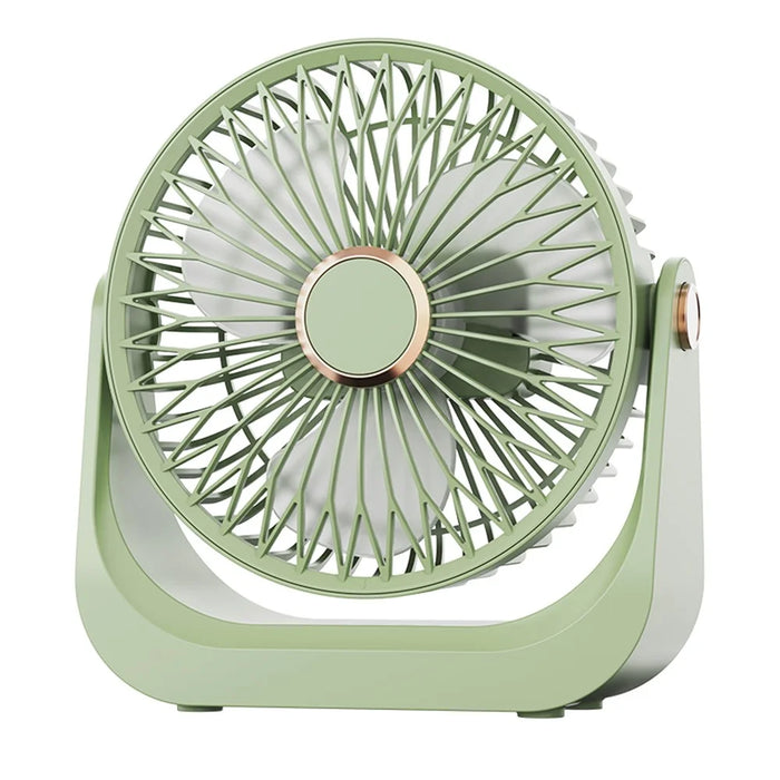S3 Portable 2 in 1 Desk Wall Mount Fan 1200mAh Rechargeable 3-Speed Type-C Air Circulation Fan - Green - 1