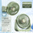 S3 Portable 2 in 1 Desk Wall Mount Fan 1200mAh Rechargeable 3-Speed Type-C Air Circulation Fan - Green - 2