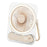 F10 Foldable Portable Desk Fan with LED Light 5-Speed 1200mAh Rechargeable Ultra Slim Cooling Fan - Beige - 1