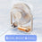 F10 Foldable Portable Desk Fan with LED Light 5-Speed 1200mAh Rechargeable Ultra Slim Cooling Fan - Beige - 5