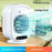 L16 Portable Air Conditioner Fan USB-C Rechargeable 3-Speed Desktop Cooling Mist Humidifier - White - 5