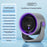 Z3 100-Speed Air Circulation Fan USB Rechargeable 360 Degree Oscillation Wall Mount Desktop Fan - Gray Purple - 2